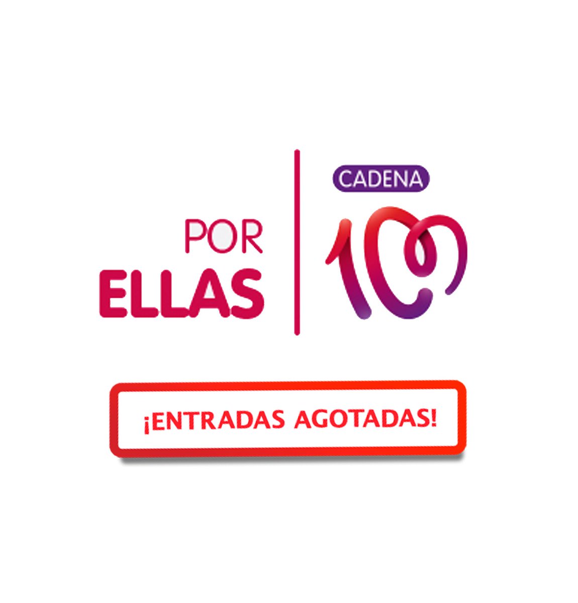 JaviYMar's tweet photo. GRACIAS por hacerlo posible. Nos emociona anunciar esto... ¡entradas agotadas para @CADENA100 POR ELLAS! ¡GRACIAS! https://t.co/M4XYXzExKD