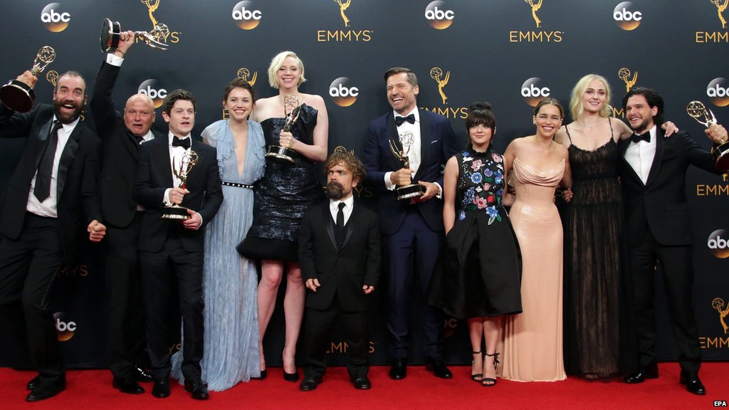 BBCWorld's tweet photo. Winter is here. 🏆

Game of Thrones breaks #Emmys record: https://t.co/JorWneOoF2 https://t.co/sWrZCtY1S8