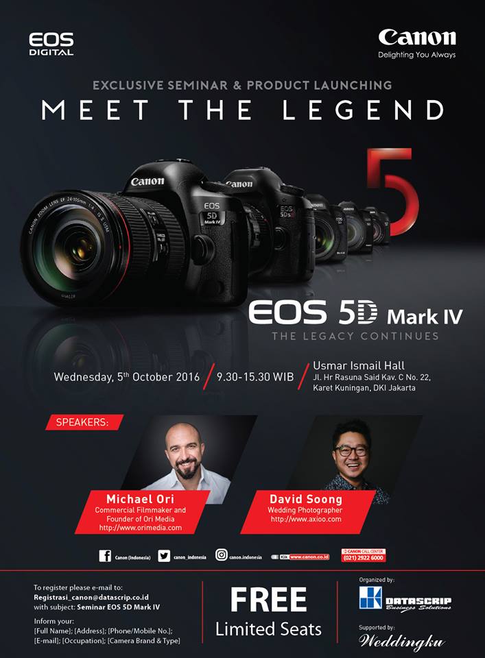 Datascrip_Care's tweet image. Seminar &amp;amp; Launching EOS 5D mark IV
@canon_indonesia @Infofotografi #canon #EOS5DMIV
facebook.com/canon.indonesi…