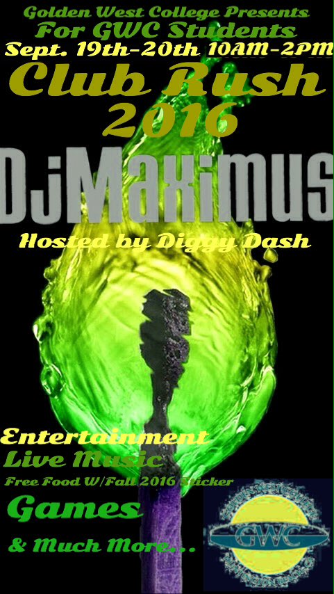 Dj_Maximus's tweet photo. DJ Maximus is SpinN all the hits to make u move ya feet! #DJMaximus #GoldenWestCollege #DiggyDash #DJAristotle https://t.co/kpXOWW6FbW