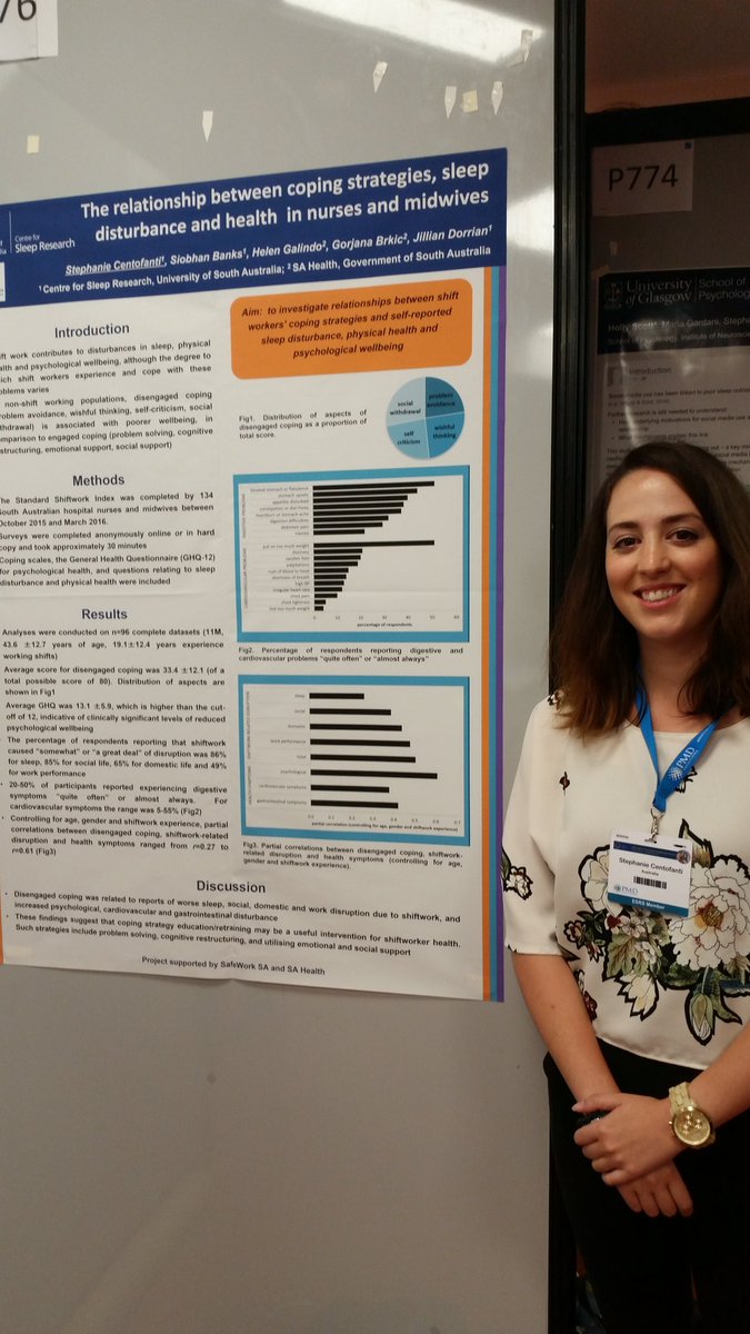 DrSiobhanBanks's tweet photo. Unisa Sleep Centre Dr Steph Centofanti presenting at #esrs2016 @unisaresearch @LareenNewman https://t.co/vpn8JiUe4Z