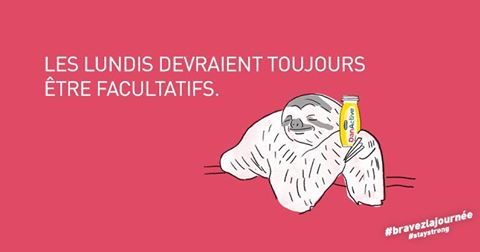 DanActiveCA's tweet photo. Clique «J'aime» si tu n'aimes pas les lundis. #BravezLaJournée https://t.co/mxSl8ktzFn