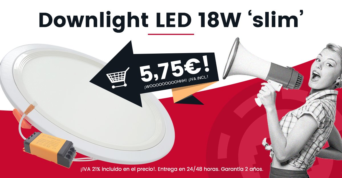 ¡YA EN STOCK! #Oferta en panel #iluminacionLED de 18W, slim, luz blanca… ¡5,75€ IVA incl.! pokerdeled.com/comprar/downli…
