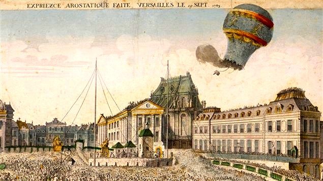 Histoire de France on Twitter: "Le 19 septembre 1783, à Versailles, Étienne de Montgolfier lâche pour la première fois un ballon à air chaud.… "