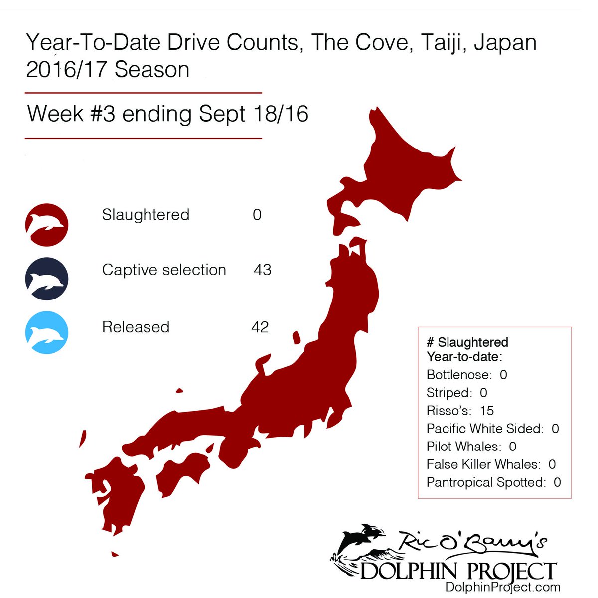 Week #3 of Taiji's drive hunts were, in a word – brutal. Learn more: bit.ly/1W3afxH #DolphinProject