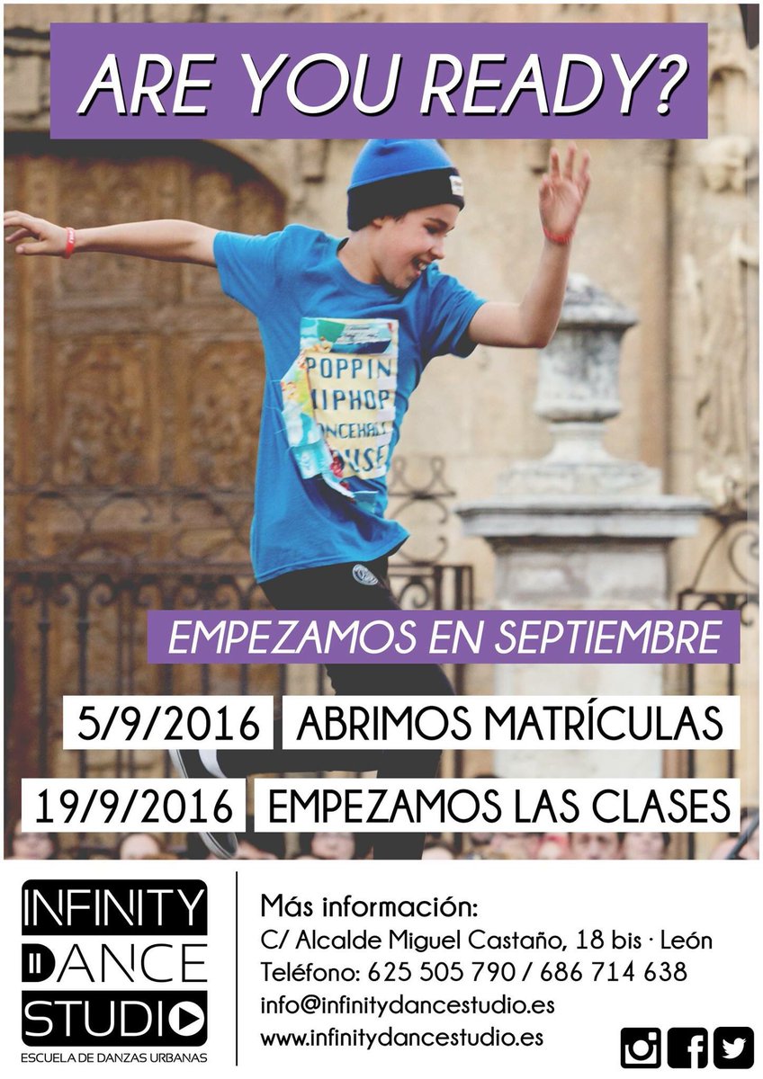 idsleon's tweet photo. ¡ S Í ! Hoy empiezan las clases regulares en Infinity Dance Studio, ¡te esperamos! ✌🏼️ #idsleon https://t.co/OJFADr6K8E