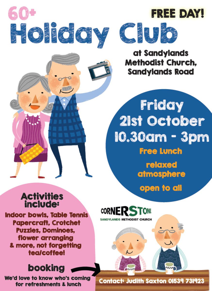 Kendal church extends warm welcome to 60+ holiday club j.mp/2d1Ykli #Cumbria