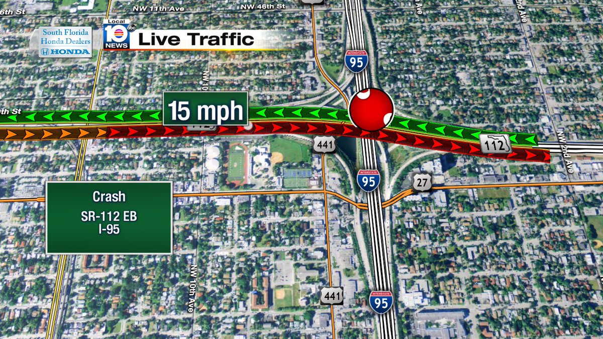 Crash on SR-112 EB at I-95 #traffic https://t.co/dt5FsyLtxh