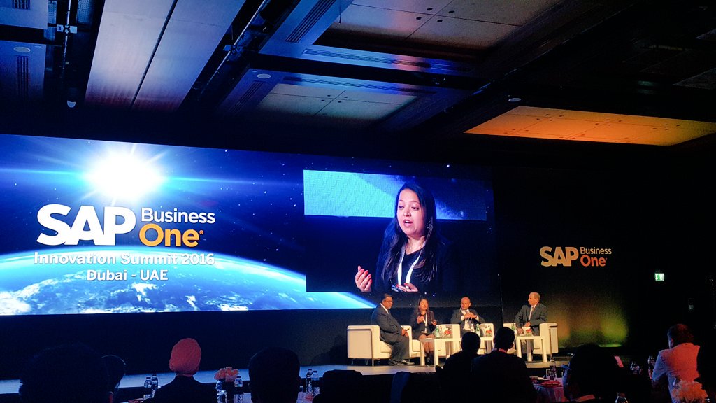 GenerixUAE's tweet photo. #SAP Business one #Innovation #Summit #Dubai 2016 : Panel discussion -Delivering on the Big vision of #smallbusiness https://t.co/qSAlFZyvpR