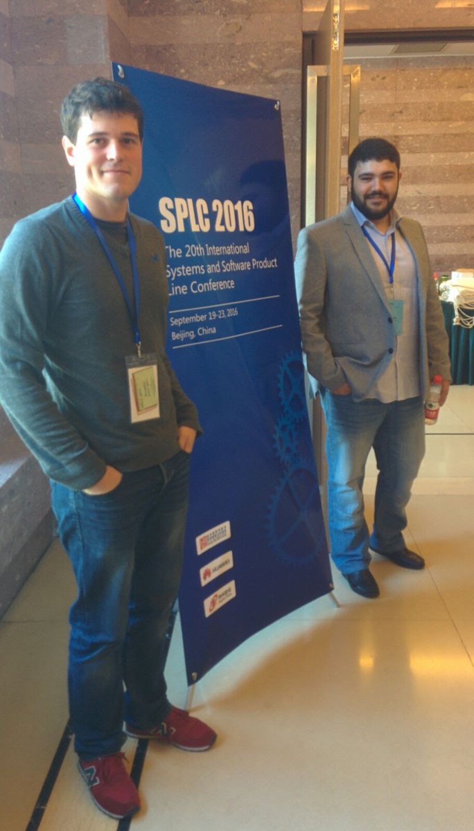 TecnologiaUSJ's tweet photo. This week @jaimeFont and @RaLaMarti (from SVIT research group) are participating at #SPLC16 conference in Beijing https://t.co/32xw2kHqds