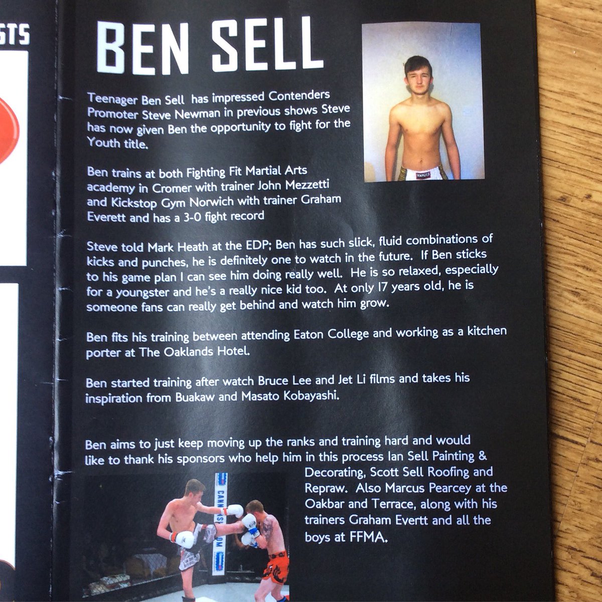 glennmillwall's tweet photo. @BenJaOva . Good piece in @ContendersMMA #k1 #dapperscrapper. @oakbarterrace @prokickstop @reprawclothing https://t.co/Yfs9i2Sflt