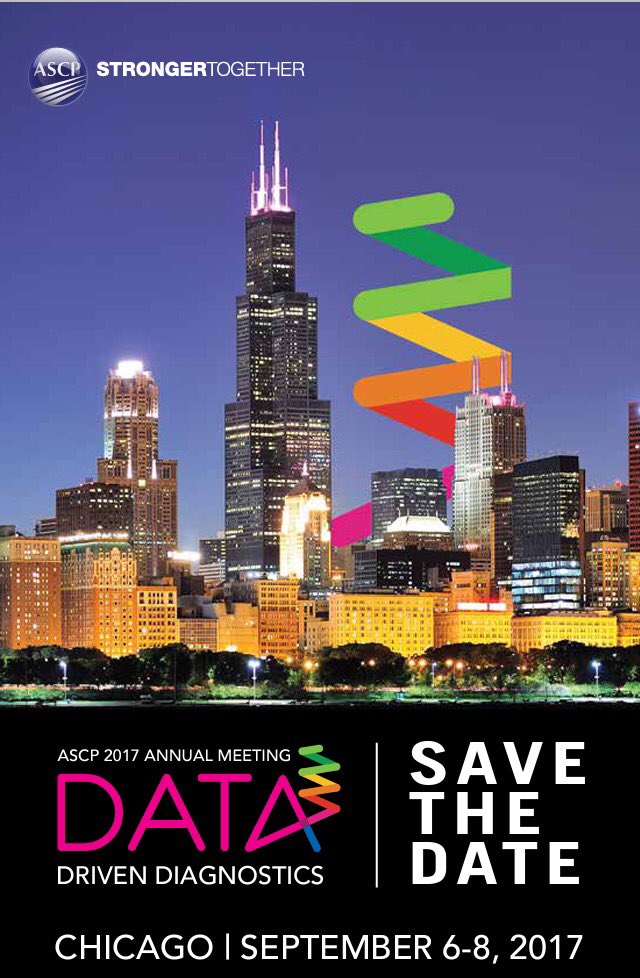 JNStallMD's tweet image. Great ASCP annual meeting! Plan ahead for next year: September 6-8, 2017 in Chicago! @ASCP_Chicago #PathLab2016