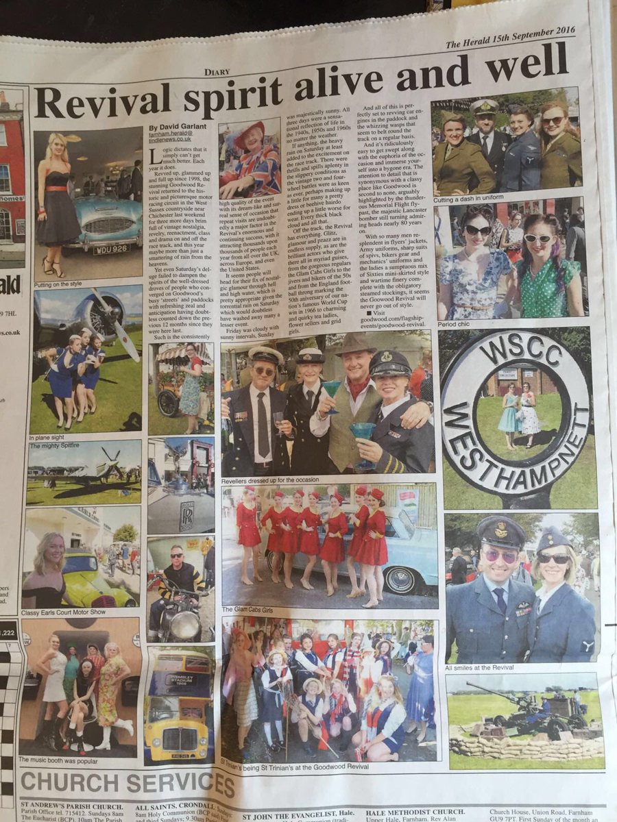 SummerCreative's tweet image. We made the paper! Top right... 😁 @MadWorld_UK #GoodwoodRevival #greatday #vintagemilitary #vintageuniform