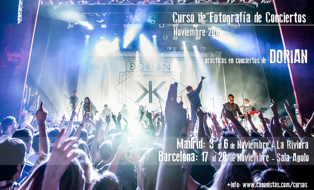Curso de Fotografía de Conciertos con prácticas reales:
Mad: bit.ly/conciertos09
BCN: bit.ly/conciertos10