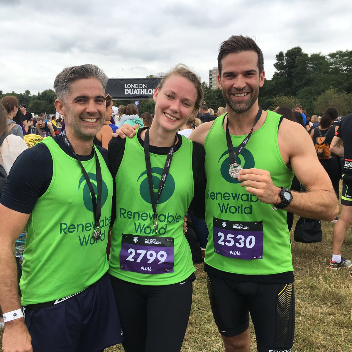 They did it! Thanks so much <a href="/GethincJones/">Geth</a> <a href="/OliGoodier/">Oliver Goodier</a> <a href="/blabar_Nordic/">Blabar Nordic Living</a> &amp;all who gave #duathlon #athletes #Ambassadors