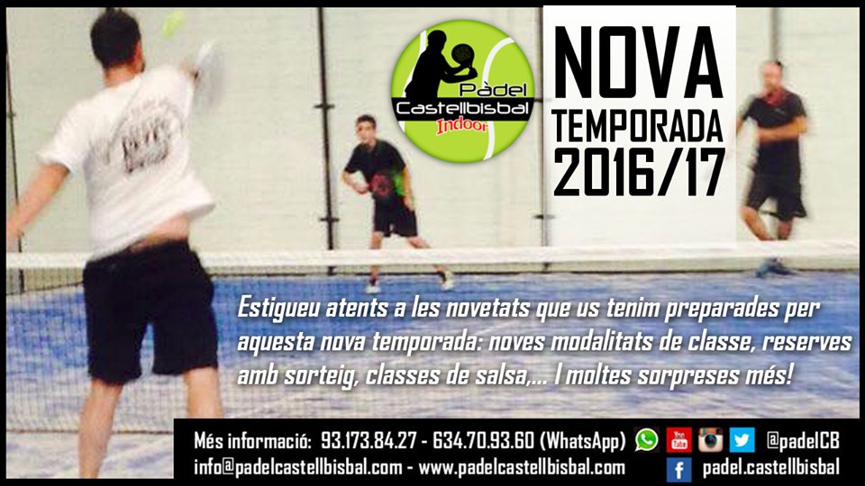 Aquesta Temp. 2016/17 ens portarà noves modalitats de classe, reserves amb sorteig, classes de salsa i molt més!! 💪