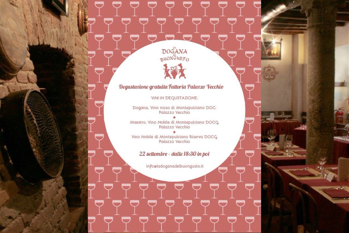 I nostri #Sommelier hanno il piacere di invitarvi a scoprire gratuitamente i vini #PalazzoVecchio #Montepulciano