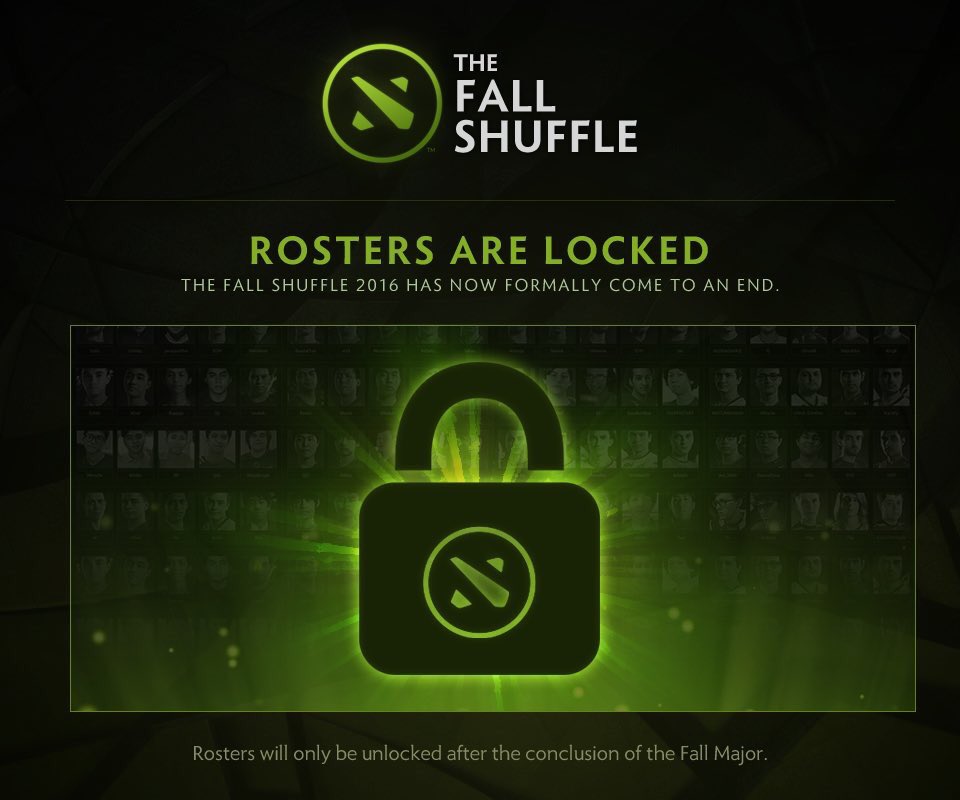 Dota2Arabic's tweet photo. تم غلق الفرق. لا يمكن لاحد ان ينتقل و اعضاء الفرق ثبتوا #Dota2 #FallShuffle https://t.co/hAp7cC3qz2