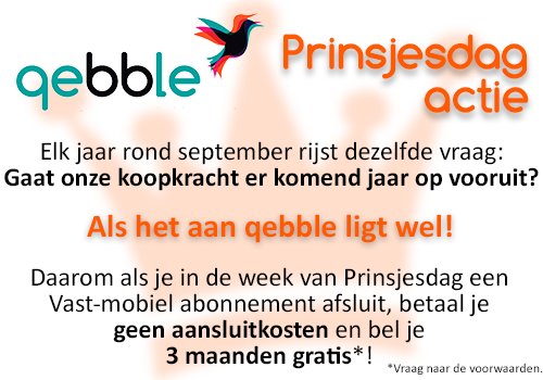 Deze week hebben we een leuke #Prinsjesdag actie! Sluit snel je #abonnement af en profiteer van de aanbieding!