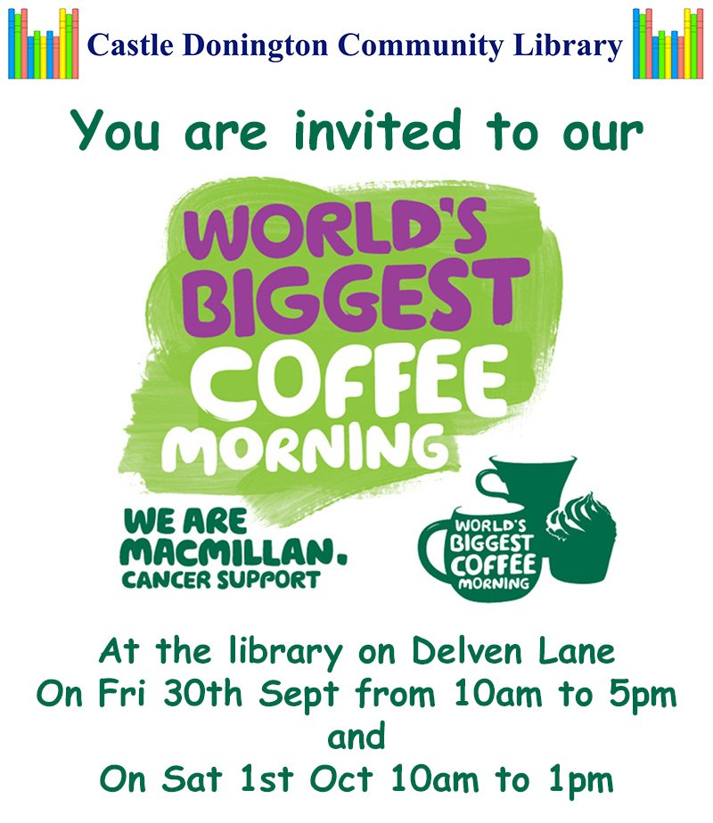 CD_library's tweet image. Come along and help us support a good cause.