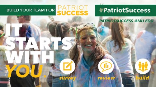 The annual #patriotsuccess survey begins next week <a href="/GeorgeMasonU/">George Mason University</a>! More info patriotsuccess.gmu.edu/events/ <a href="/MasonULife/">Mason ULife</a>