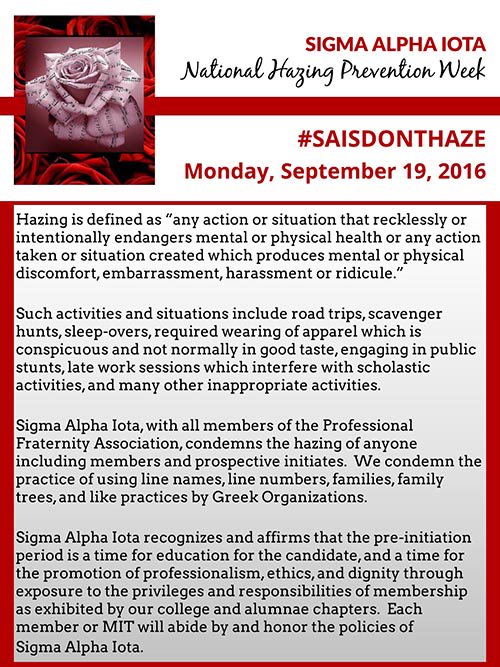 SAINH's tweet photo. For National Hazing Prevention Week, SAI offers ways to recognize and combat hazing on your campus. #SAIsDontHaze https://t.co/POTG2cc1rE