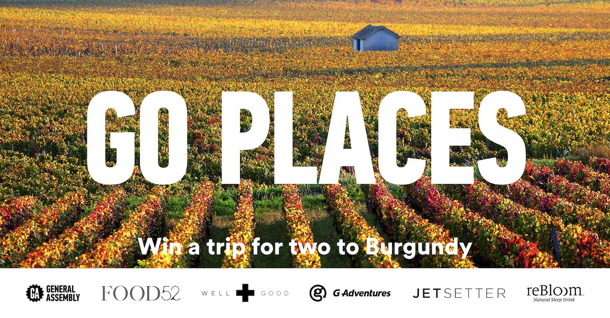 GA's tweet photo. Deepen your knowledge. Win a trip to Burgundy, one of France's oldest #wine regions: https://t.co/OPXCura9WB https://t.co/rZcsrraxhN