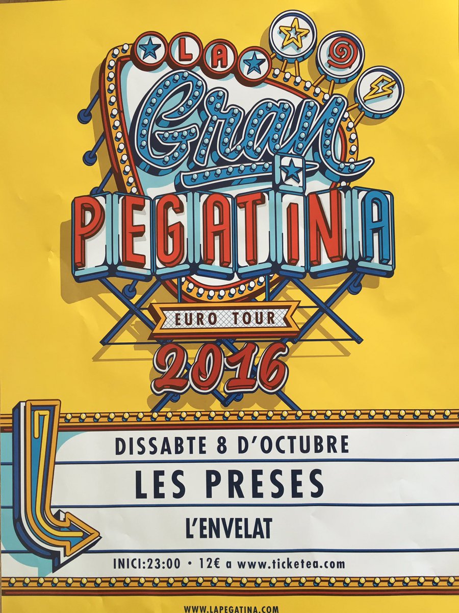 lapegatina's tweet photo. Cap a Les Preses!!! Avui últim concert de La Gran Pegatina a Catalunya!! https://t.co/j0qWznEdLj @ComiPreses https://t.co/9Irrj9KOUV