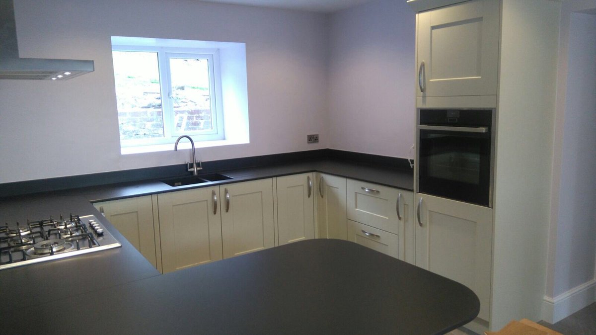 Teifikitchens's tweet photo. Cracking @Dekton with Mussel painted kitchen and @NeffAppliances #local #quality https://t.co/BYfHUEowkm