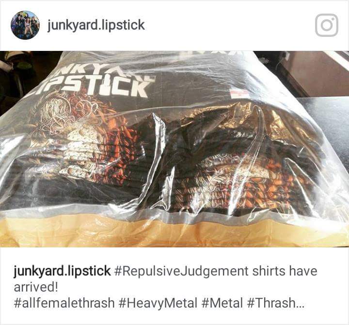 Shirts have arrived 😆😈 Preorders are now closed. Stock will be available at the launch and on our bandcamp \m/