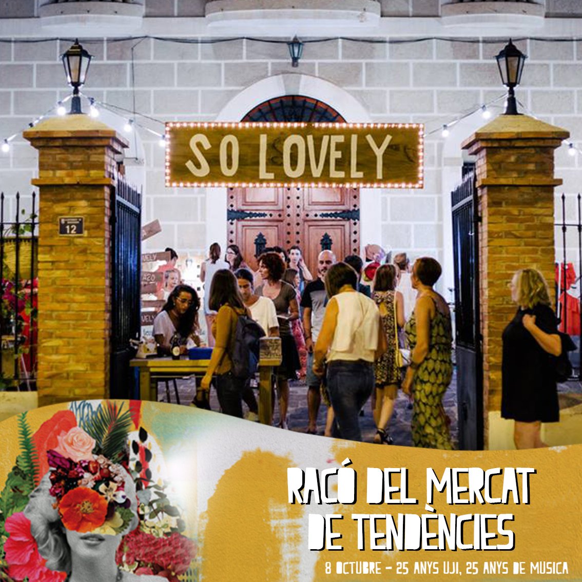 El "Racó del mercat de les tendències" de la Fiesta #25anysUJI será creado por <a href="/SoLovelyPopUp/">So Lovely</a>