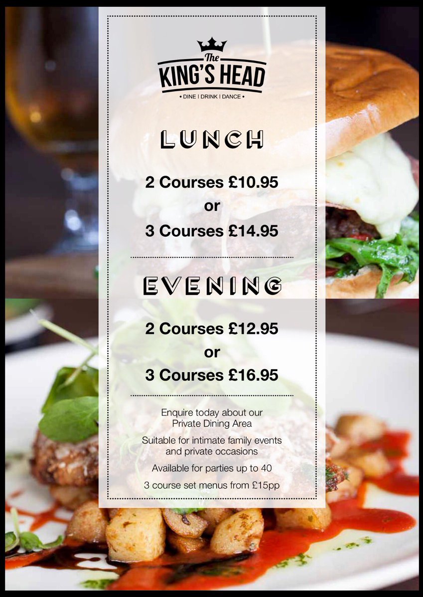 Any lunch plans today? 

2 courses for only £10.95 😃👍