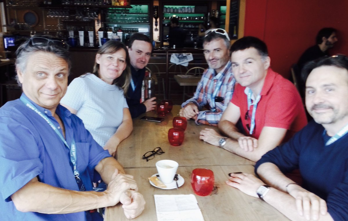 KapagamaFR's tweet photo. Coffee break avec Isa, la prod de la série TV #Innocente et le compositeur Laurent Juillet. #FFTV2016 #samedidernier https://t.co/RMuaW2ive0