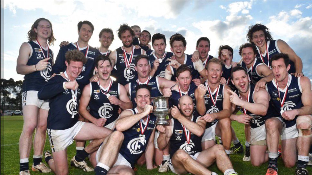 Congrats to Charlton on winning the NCFL flag Sat all after having to train under car lights Thurs night #floods 🏆🏆