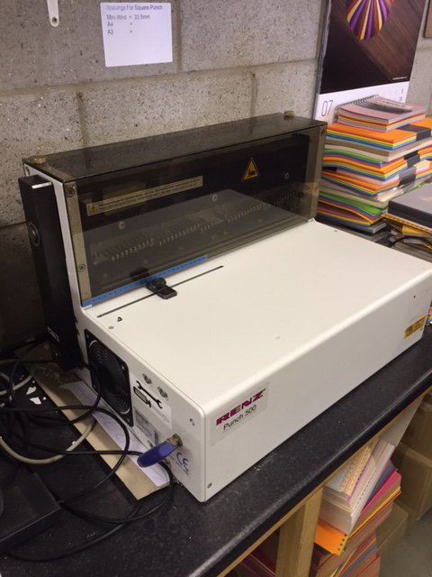 Bindingstore's tweet image. This Great condition #Renz P500 #Calendar / Book heavy duty punch available now. #CalendarBinding #WireBinding