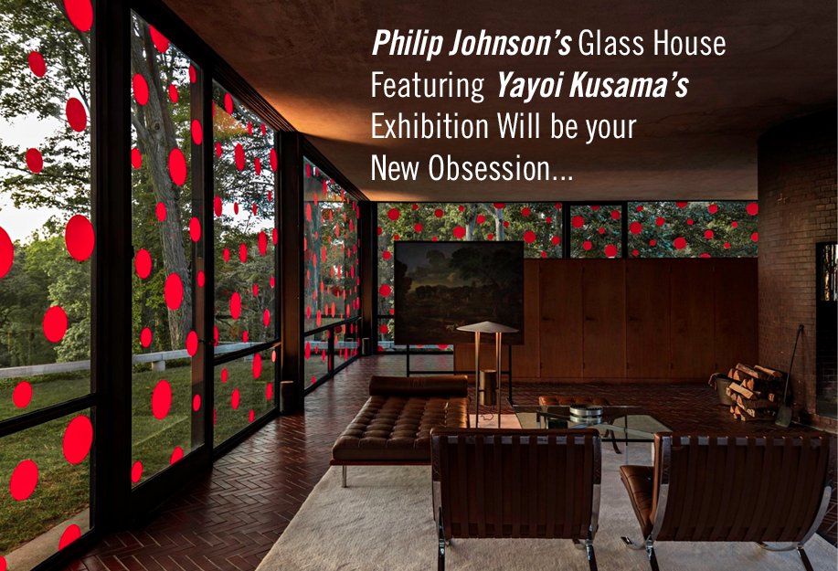 eva_properties's tweet photo. Philip Johnson’s Glass House Featuring Yayoi Kusama’s Exhibition.
https://t.co/WtPqm0vs25
#PhilipJohnson #design https://t.co/5jlYuBar1f