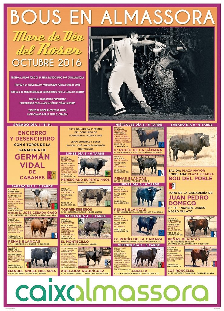 ajalmassora's tweet photo. Concerts, homenatge, bous, gastronomia, esports... coneix el programa de festes #Roser2016 https://t.co/0F24tPwhCI https://t.co/viHRJshvQl