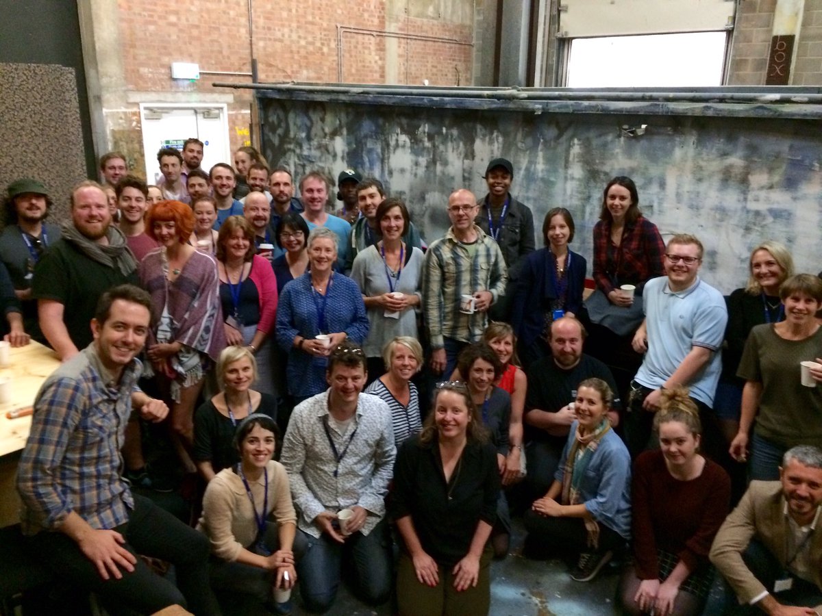 BristolOldVic's tweet image. Welcome to the glorious (and frankly quite massive!) #GrinningMan company on 1st day of rehearsals in #Bristol 😁