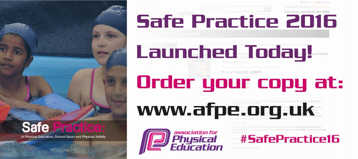 afPE_PE's tweet photo. The ESSENTIAL resource for ALL schools has officially launched today! #SafePractice16 https://t.co/CifilmLHT6 https://t.co/iHCT8B4xBu