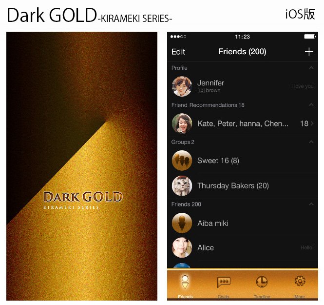 Naoya 大人のline着せ替え Dark Gold 極上プレミアムゴールドの質感をlineで T Co Wwuz6wmt4d Line着せ替え 上質 プレミアム 高級感 ゴールドのスマホ