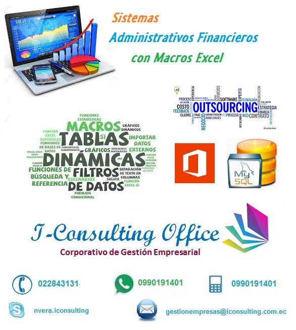 iconsultin's tweet image. #SOLUCIONESCONTABLES #DECLARACIONESIMPUESTOS #ANEXOSSRI #ADMINISTRACIONNOMINA #MACROSEXCEL
iconsulting.com.ec