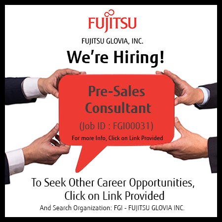Glovia G2 We Re Hiring A Pre Sales Consultant Job Id Fgi T Co Goz33mv6ix Hiring Erp Technology Job