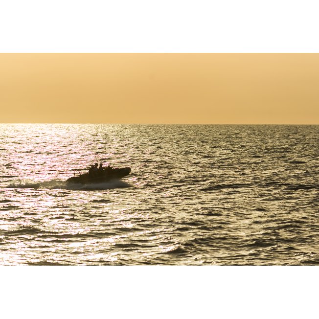 The #RIB #crew of the #refugee #rescue #vessel #SeaWatch2 is training in the #mediterranean sea near #Malta