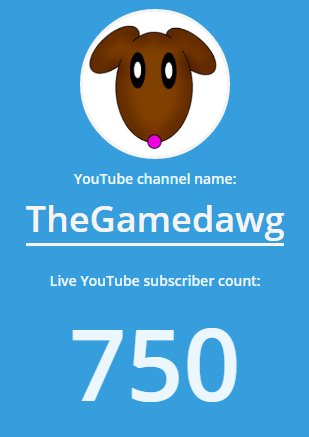 TheGamedawg's tweet photo. Yay! New milestone!
#YouTube #LetsPlay @YTCreators #gamingchannel #750subscribers #subscribermilestone #milestone https://t.co/CmilEzYz5d