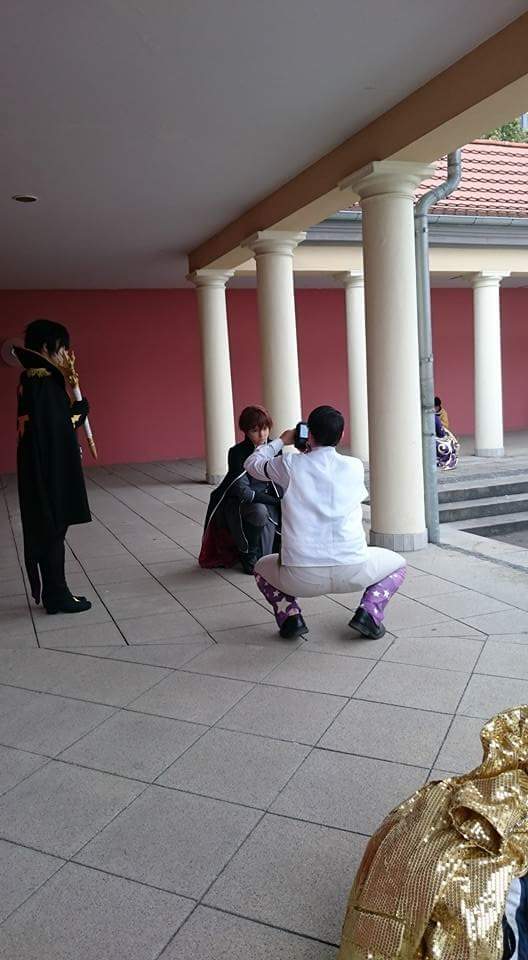 SeraphLife's tweet photo. Omg! First picture from our #codegeass3 shooting with @Trunksi21 xD https://t.co/aUklzryPcx