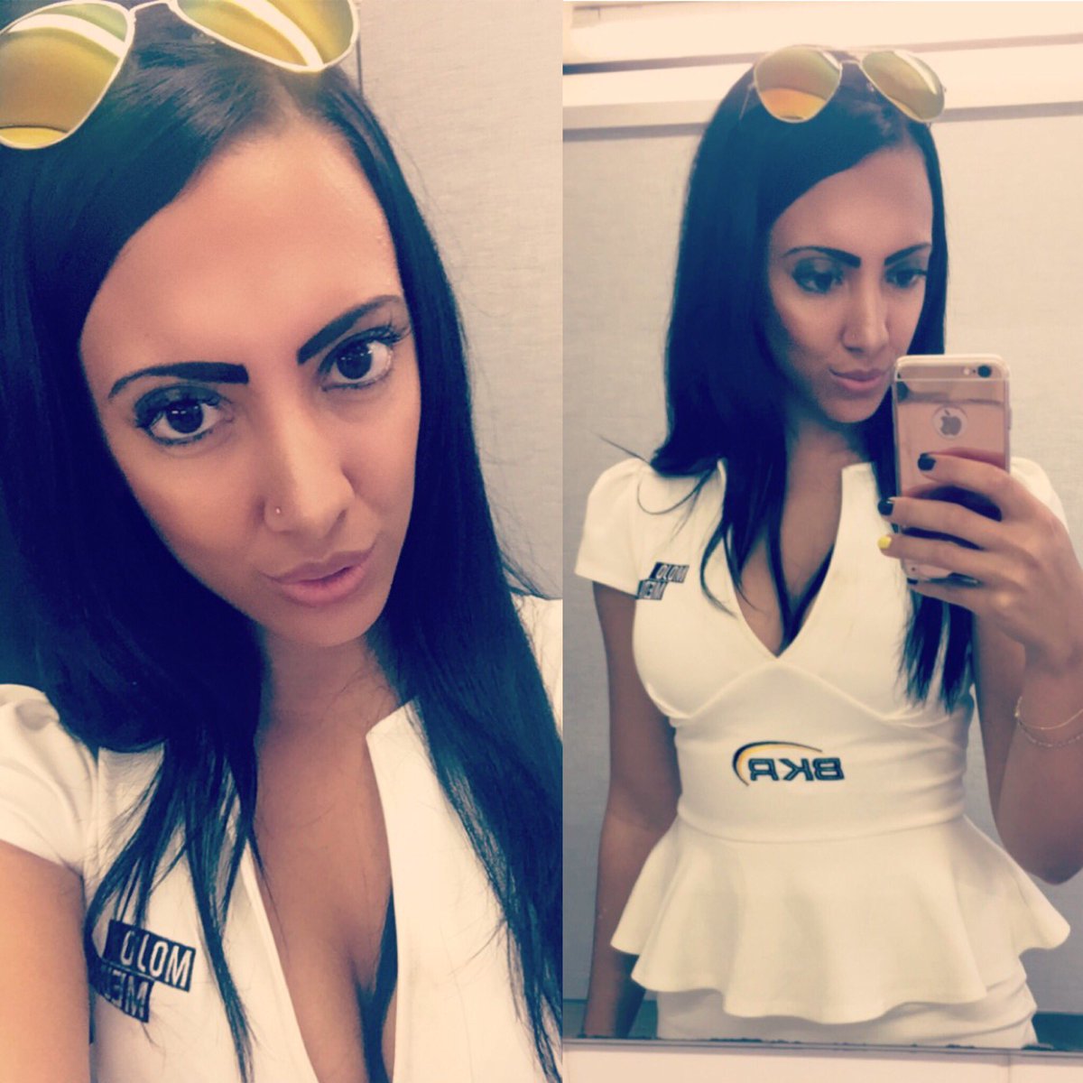 clo_athena's tweet photo. Loving the @Team_BKR_ dress @gridgirlz #britishtouringcarchampionship #silverstone https://t.co/f5JsOrvehd