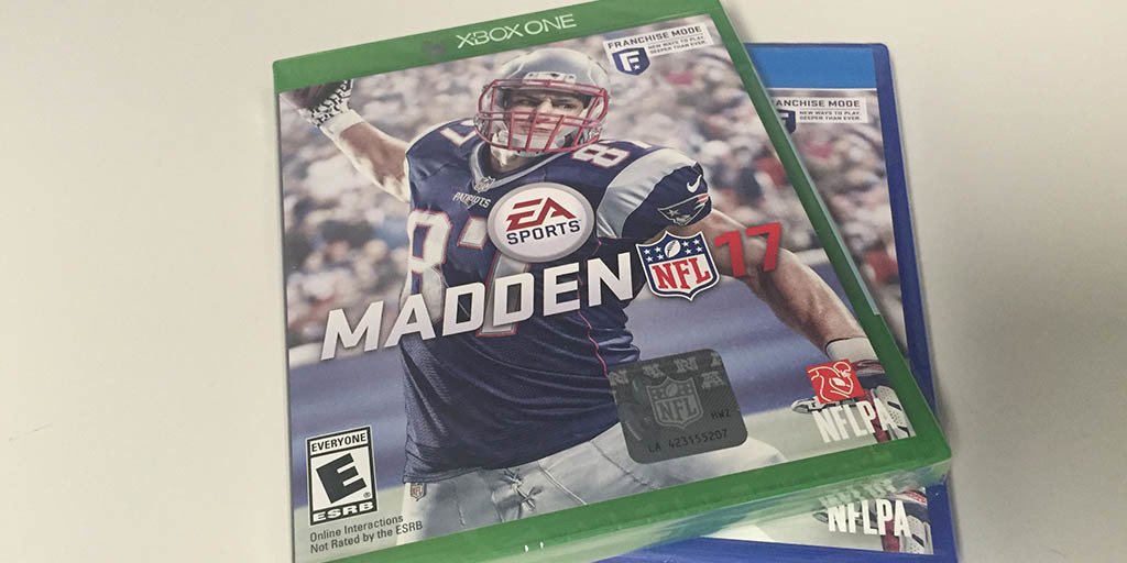 Patriots's tweet image. Not just Victory Monday, but also #MaddenMonday! RT to enter to win a copy of @EAMaddenNFL: bit.ly/2d9tibz
