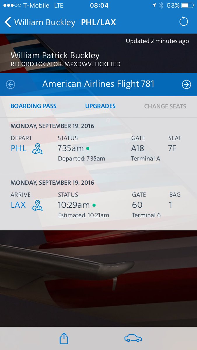 PatBuckley's tweet photo. So, we're going with a very loose interpretation of "departed" now, @AmericanAir? We're still on the ground. https://t.co/7YFlFFcZuu