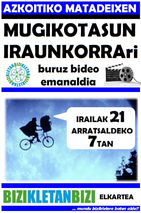 AzkoitiaGuka's tweet photo. Mugikortasun iraunkorrari buruzko bideo emanaldia, Matadeixen. https://t.co/gVezg7YLFq #BizikletanBizi https://t.co/9NFTHUT06R