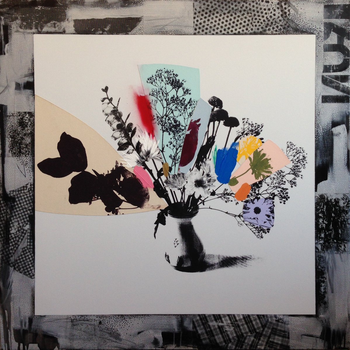 On view at Mott Street:
Emily Filler
Bouquet (Silver + Rainbow), 2016
mixed media
62 x 62 in
#rebeccahossackart